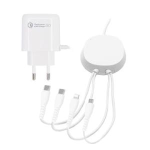 팝폰 4in1 도난방지 멀티 충전기 단체 대량주문 판촉물 기념 홍보 답례품