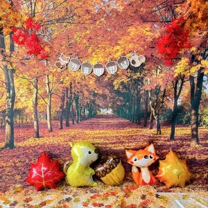 가을 배경 세트 10 / 유치원 가을 행사 포토존 장식 어린이집 단풍 환경구성 소품