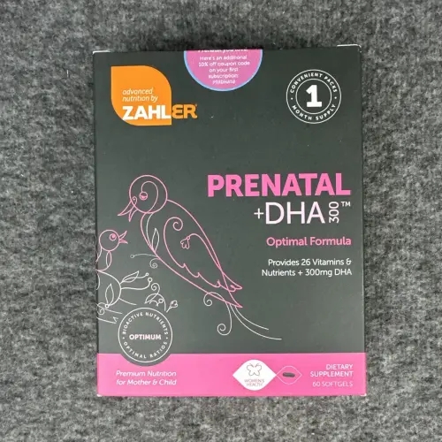 Zahler 자일러 <b>프리네이탈</b> + <b>DHA 300</b> 최적 모자 및 아동 영양 60 소프트젤 신제품
