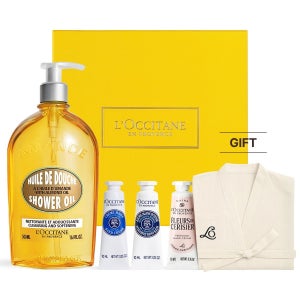 [롯데백화점] 록시땅 [단독][기프트] 아몬드 샤워오일 500ml 세트(+핸드크림 정품용량+릴랙싱 가운) LE1220299844