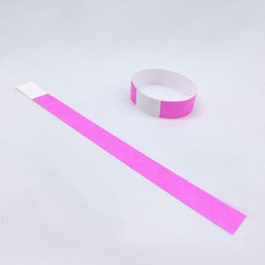 종이팔찌 입장권팔찌 입장 형광핑크 단체 컬러 10개 일회용 입장권 콘서트입장권