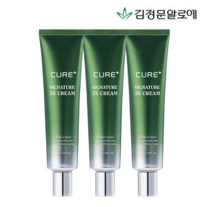[김정문알로에] 큐어 시그니처 3X크림 50ml 3개 (정가 156,000원)
