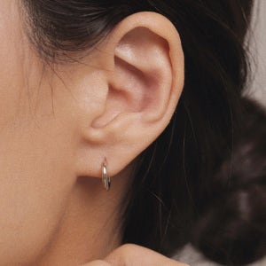 [골드 실버 더스트] round clicker earrings: small.