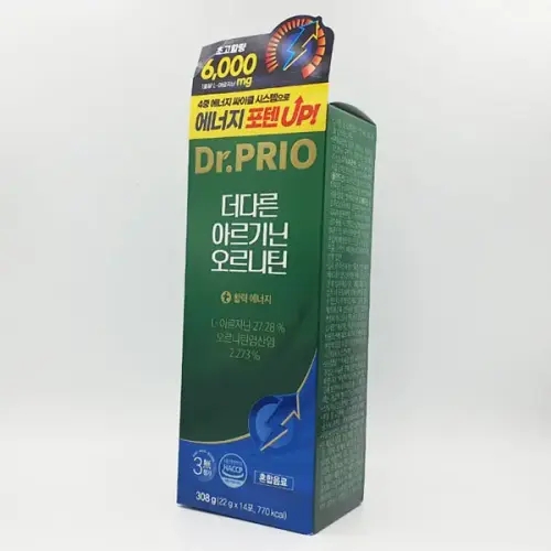 닥터프리오 <b>더다른 아르기닌 오르니틴</b> 22g x 14포 x 2