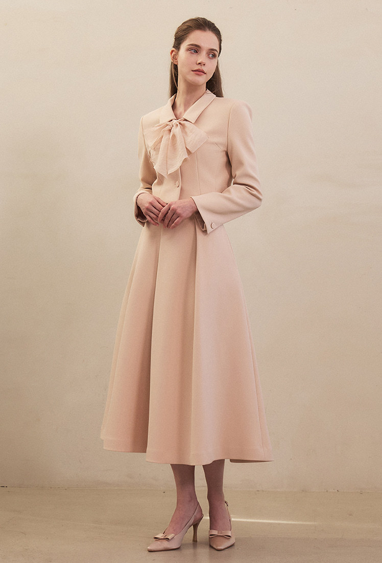 Lucy Long Skirt (Pink Beige)