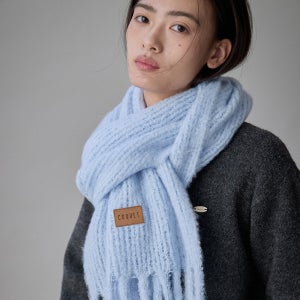 [코케트 스튜디오] Teddy Emblem Muffler Sky Blue