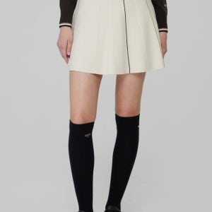 보스골프 플레어 니트 스커트 WOMAN ALMOND MILK