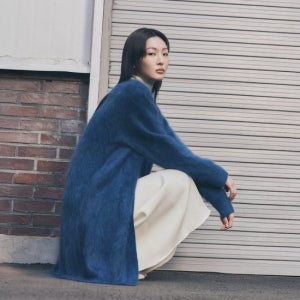 르네크루 25FW 브러쉬드 캐시미어100% 니트코트 TV상품