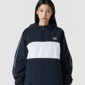 [엄브로] 유니온 트랙 스탠넥 패딩 후드 아노락 네이비 UQ321CWT95 UQ321CWT95_DVY0