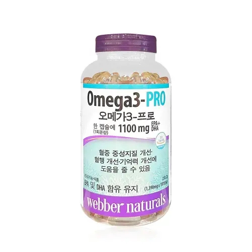 <b>웨버</b>네추럴 메가 프로 1390mg x 180캡슐 - R