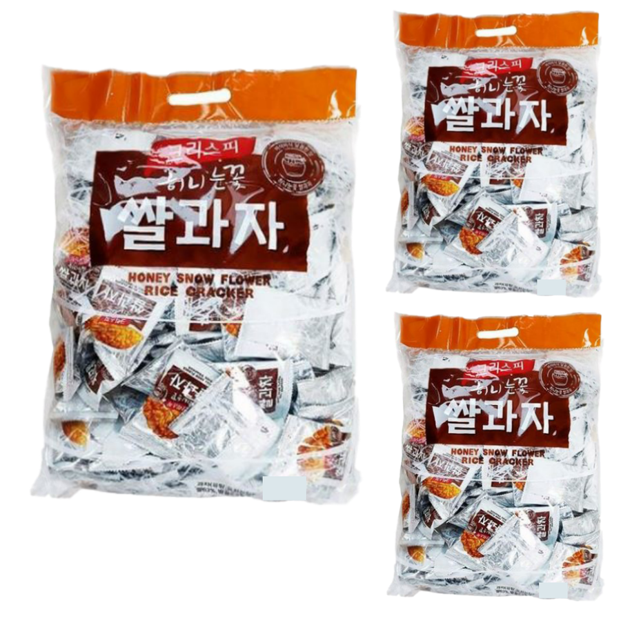 크리스피 허니눈꽃 쌀과자 세계과자 쌀로별 조청유과