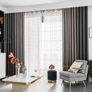 지나송 방송에서만 구성[대형]카리아 자수 암막커튼