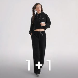 코튼 데일리 와이드 여성 팬츠 헬스pt복 1+1 헬스복