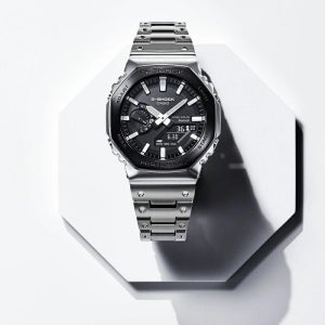 카시오 G-SHOCK 풀 메탈 블랙베젤 GM-B2100BT-1AJF 남성 손목시계
