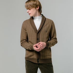 남성 헤링본 가디건KH