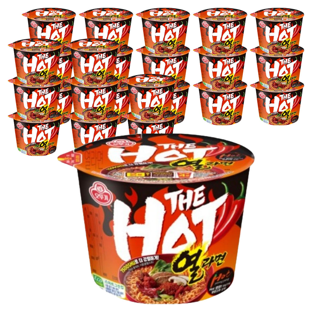 오뚜기 더핫 열라면 용기 105g, 24개 (16,560원) (무료)