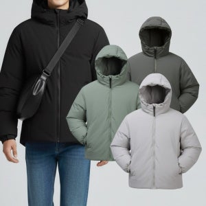 [화이트빌딩] 남자경량패딩 남성 블루종 숏 패딩 후드 깔깔이 항공점퍼