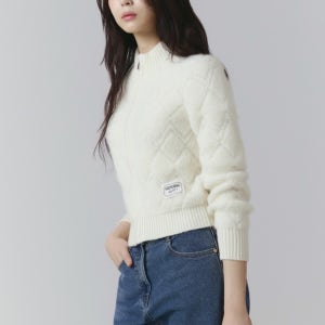 [잇미샤] 알파카 블렌디드 집업 가디건 [ITOCKCD750]