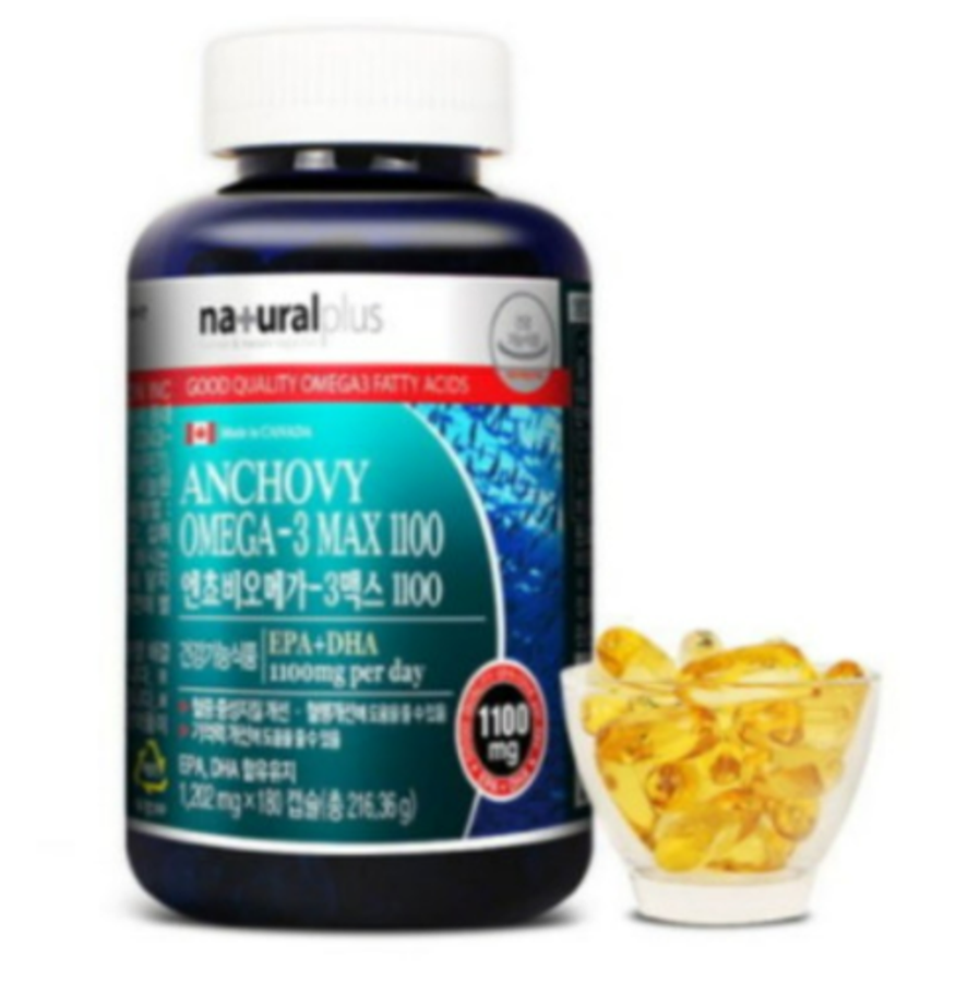 내츄럴플러스 <b>엔쵸비 오메가3 맥스1150</b> 180캡슐 6개월분