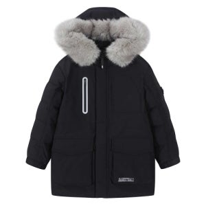 [엔비에이 키즈] NBA 미디 덕 다운(K254DW060P) 블랙 K254DW060P