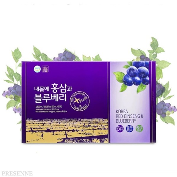 <b>대동고려삼</b> 내몸에 홍삼과 블루베리 30포 6년근 국내산 홍삼 <b>직장인</b> 청소년 수험생