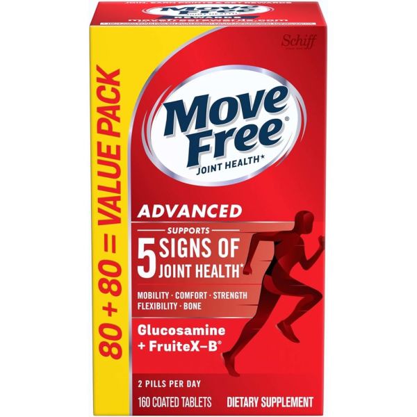 쉬프 무브프리 어드밴스 글루코사민 160정 콘드로이친 콘드로이틴 히알루론산 <b>쉬프 관절</b> 영양제