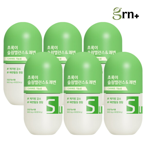 <b>지알앤</b> <b>GRN</b> 초록이 슬림밸런스<b>쾌변</b> 6EA (6개월분)