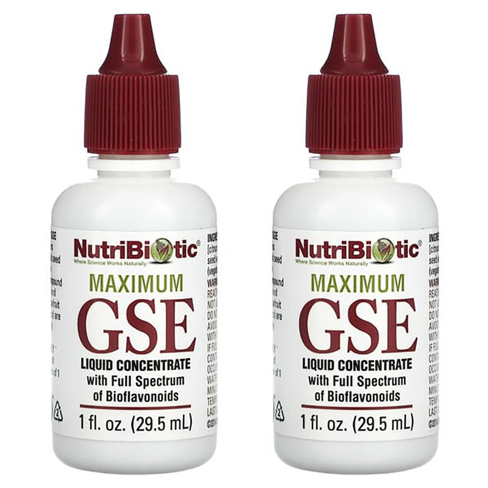 <b>뉴트리바이오틱</b> 맥시멈 GSE 액상 농축물 29.5ml 자몽 씨 추출물 x 2개