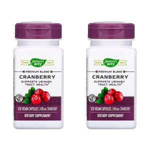 네이처스웨이 <b>크랜베리 400mg</b> 120베지캡슐 x 2개