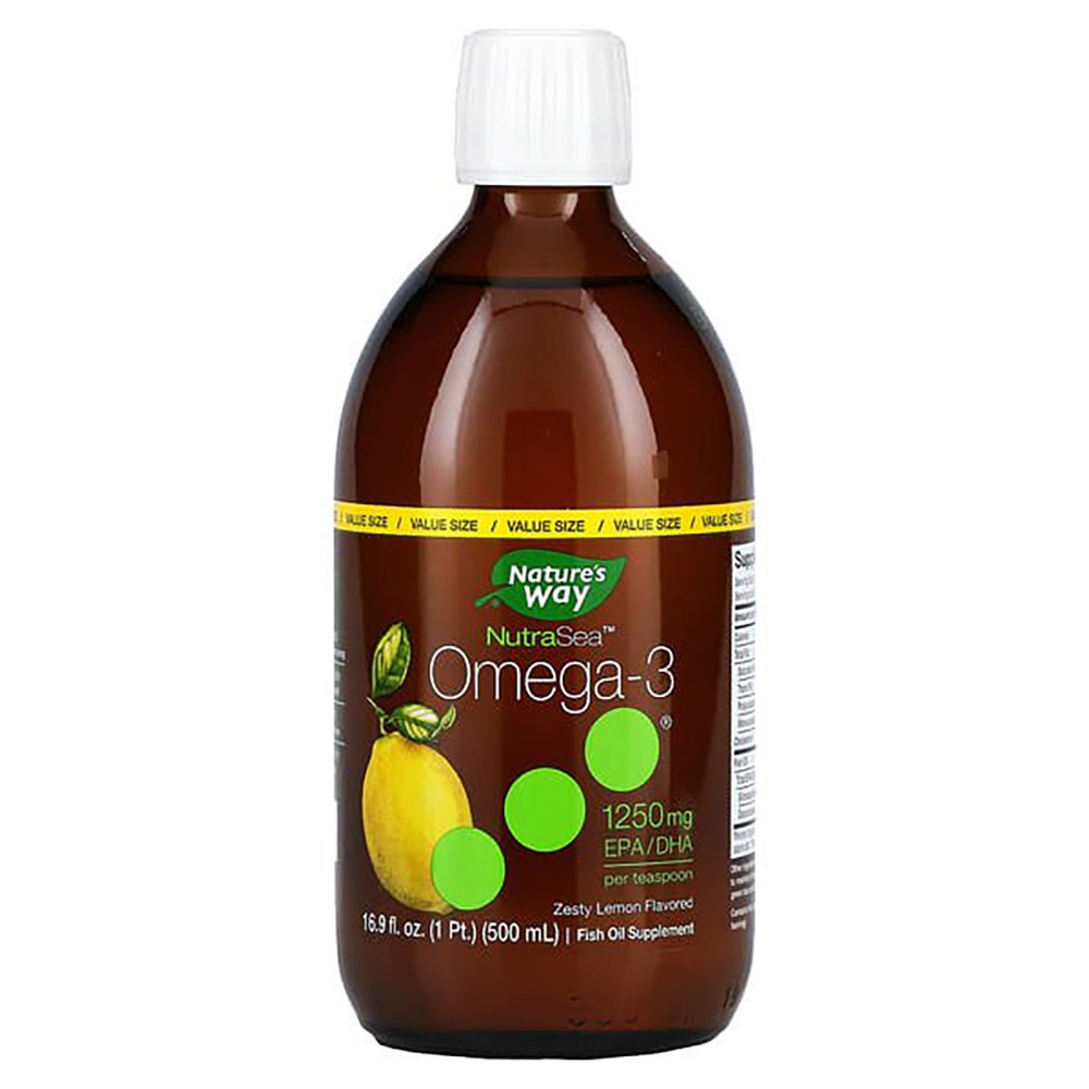 네이처스웨이 <b>NutraSea 오메가3</b> 레몬 맛 500ml 액상