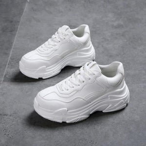 [하프클럽]여성 화이트 컬러 캐주얼 어글리 슈즈 데일리 D8800