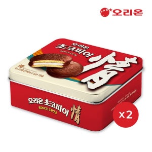 오리온 [사전판매][11.03순차발송] 오리온 초코파이 틴케이스 에디션 12P 2개