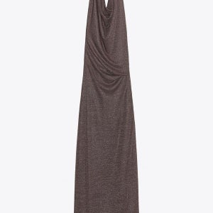 자라 메탈릭 테크니컬 오픈백 롱 맥시 원피스 2180/237 BRONZE_P0182180237BRONZE