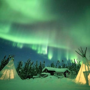 캐나다 옐로나이프 겨울 투어 오로라 스테이션 3박 4일 투어