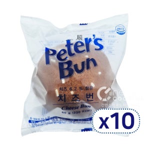 원쿠킹 모카 치즈번 60g 10봉지 커피 빵 번 개별 포장