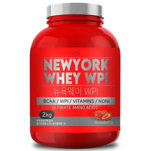 헬스보충제 유당제로 딸기맛 뉴욕웨이 WPI 2kg<b>단백질</b>보충제 [<b>OA</b>0FFC2]