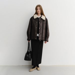 던스트 UNISEX SHEARLING HALF JACKET UDJU5D129W3