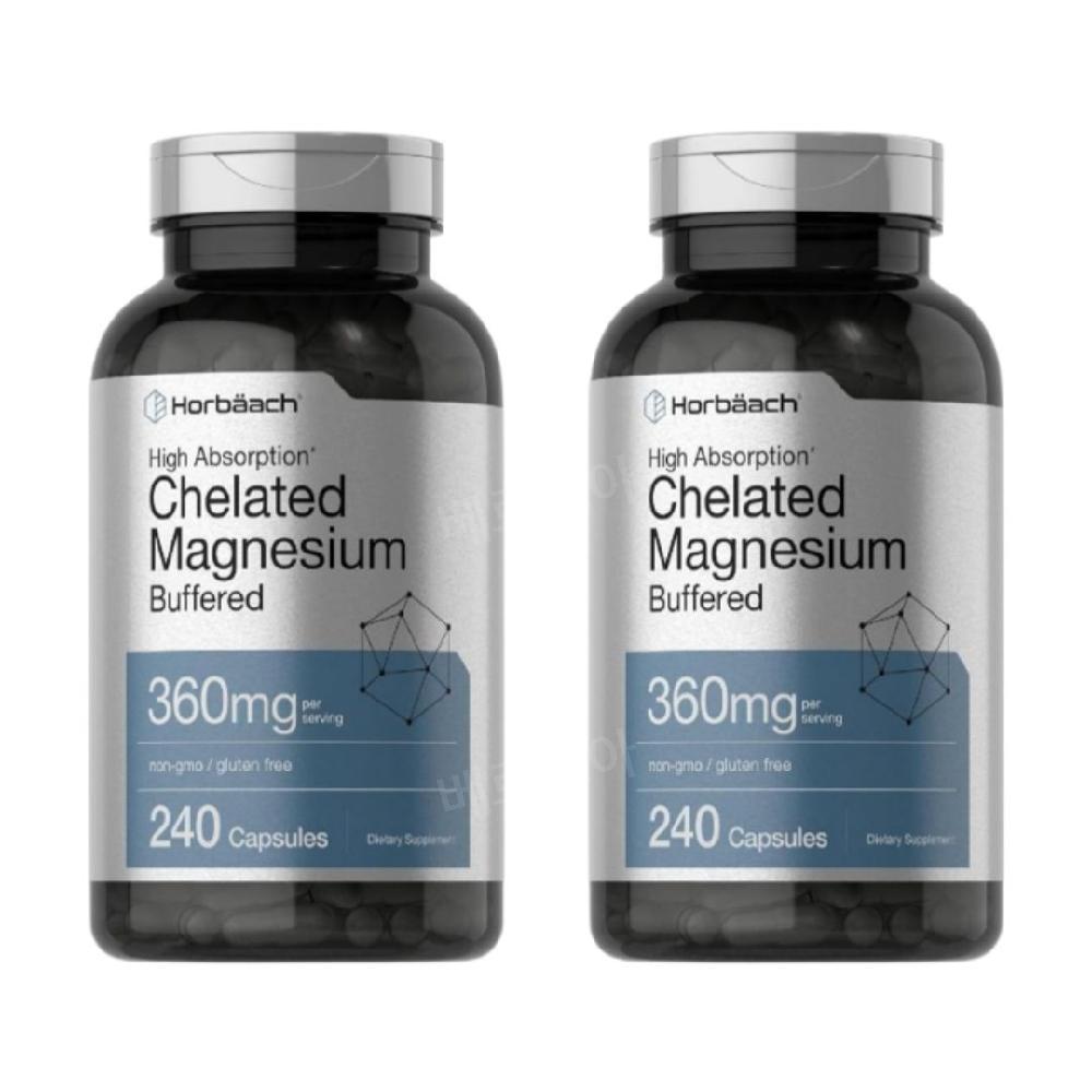 호바흐 <b>마그네슘</b> 킬레이트 버퍼드 360mg 240캡슐 2개 5개월분
