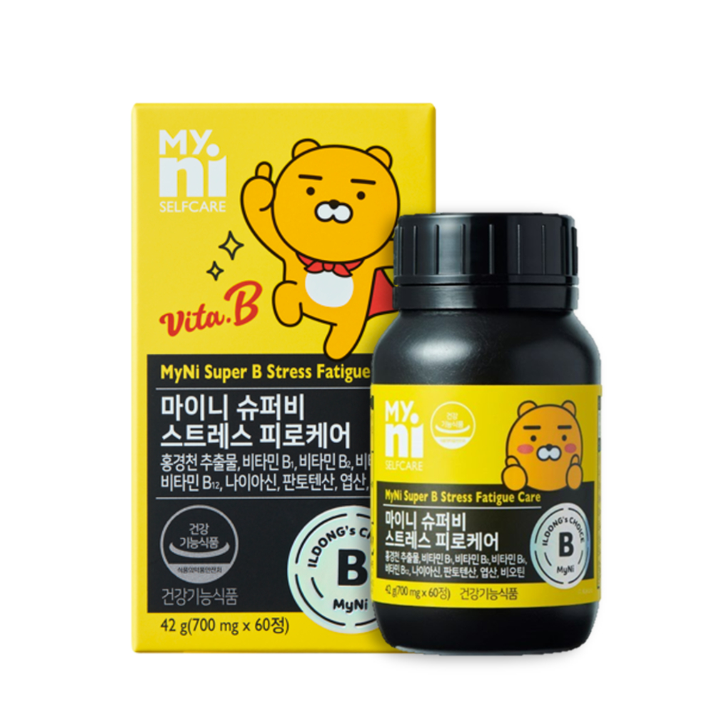 마이니 슈퍼비 <b>스트레스</b> 피로케어 700mg x 60정, 1개