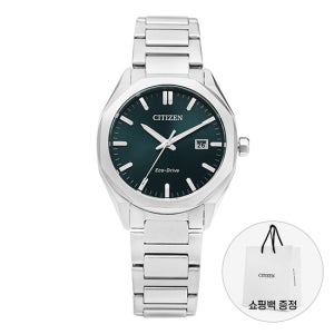 시티즌 남성 메탈 손목 시계 에코드라이브 BM7620-83X