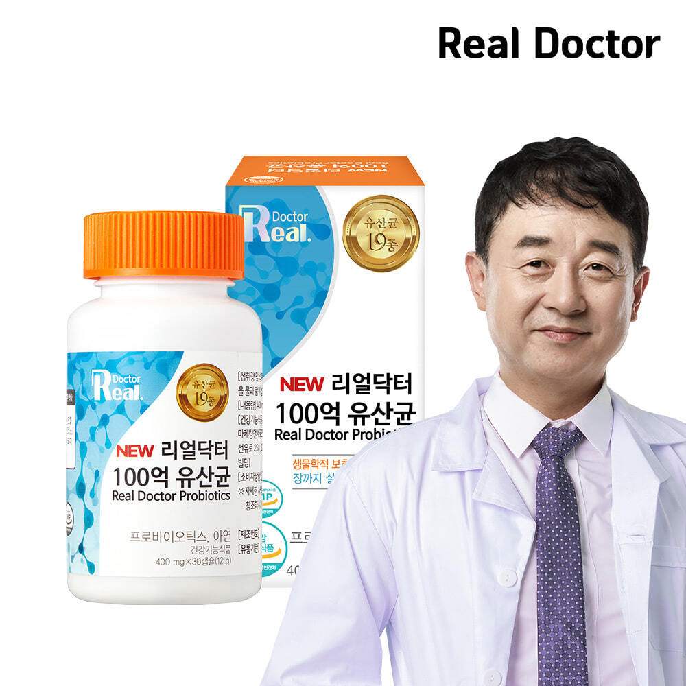 <b>리얼닥터</b> 100억 유산균 프로바이오틱스 비피더스균 <b>대장</b> 면역 락토바실러스 30캡슐, 1개