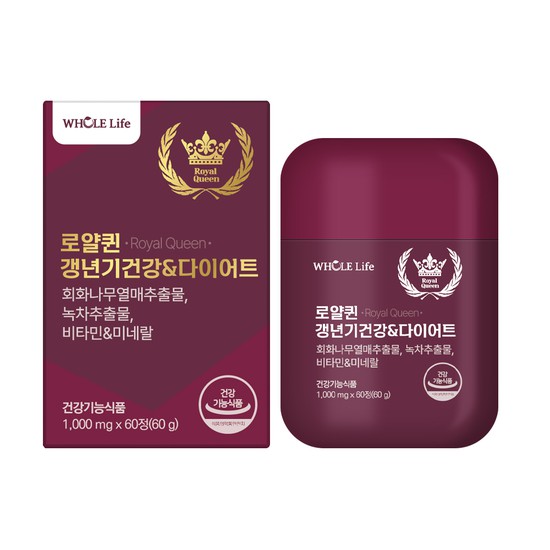 <b>홀라이프</b> 로얄퀸 갱년기건강 다이어트 1000mg x 60정, 2개