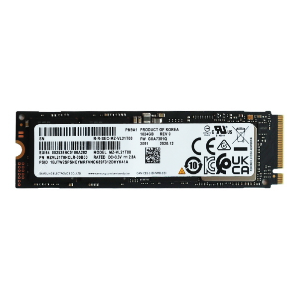 삼성전자 삼성 PM9A1 M.2 NVMe 벌크 2TB