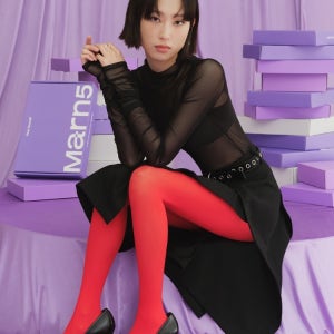 넉넉 포인트 컬러 스타킹