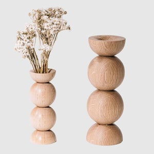 비믹스 실린더 우드 화병 대