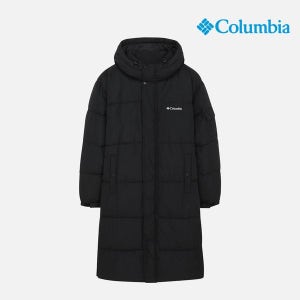 [컬럼비아] 유니 후드 롱패딩 자켓_블랙 (C64-YUD330)