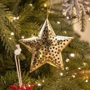크리스마스 별 트리 장식 철재 은하수 12cm 소품 용품