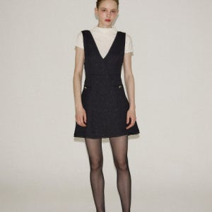[살롱 드 욘] Bella Tweed Mini Dress_ Black SDY-25FW-DR01