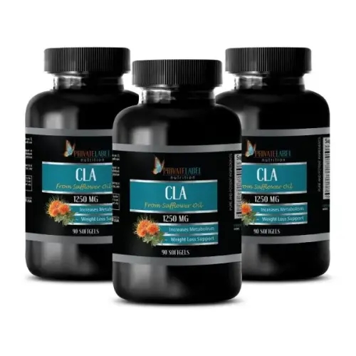 PRIVATE LABEL <b>지방</b> 연소제 - CLA 1250mg <b>토날린</b> 3병 270 소프트젤