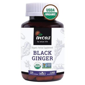 미국 오가닉 파비플로라 태국 생강 블랙진저 끄라이차이담 500mg 120캡슐 2개월분